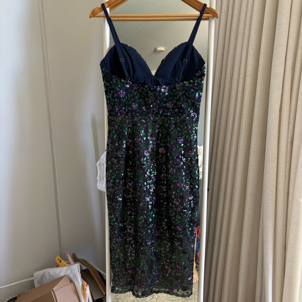 Dress the Population Addison Black Sequin Sheath Dress - Picture 5 of 8
